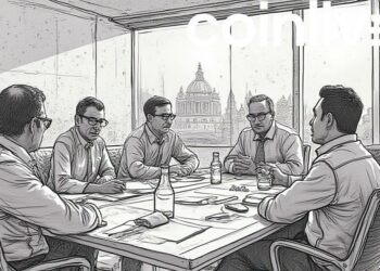 regulators meeting ink drawing