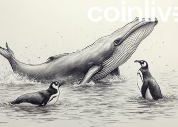 serene blockchain ecosystem scene