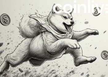 shiba inu dogecoin rising art