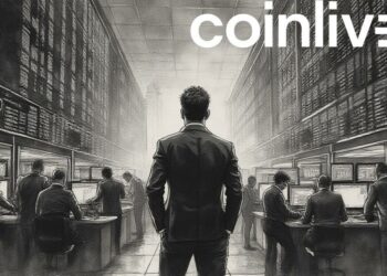 trader ink drawing crypto scene