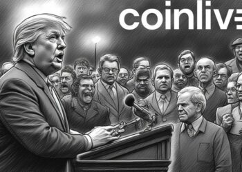 trump crypto speech ink drawing