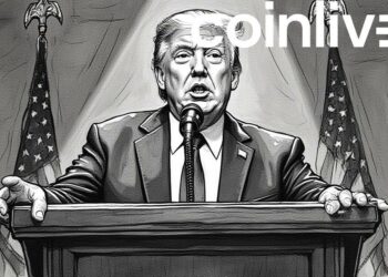 trump ink drawing podium speech