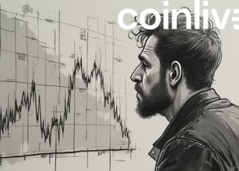 worried man xrp stock chart illustration