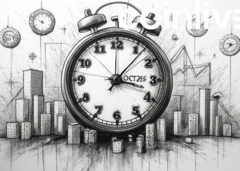 abstract financial clock 2025