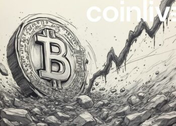 bitcoin descending chaos art