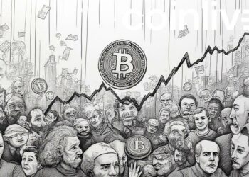 bitcoin financial scene drawing