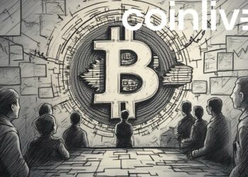 bitcoin growth ink illustration