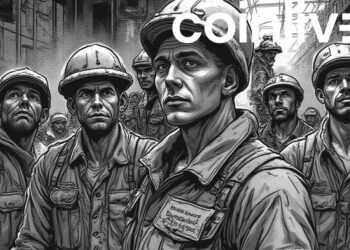 bitcoin miners industrial scene