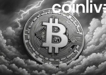 bitcoin stormy skies ink drawing