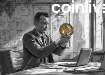 businessman bitcoin ink drawing
