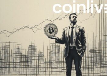 businessman bitcoin rise ink drawing