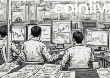 bustling crypto market drawing