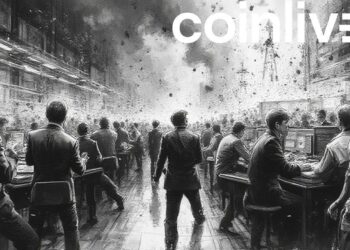 bustling trading floor ink drawing