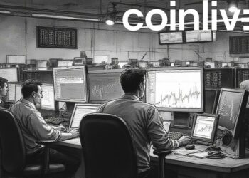 busy trading floor ink drawing