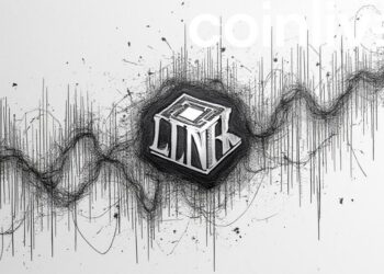 chainlink logo abstract charts