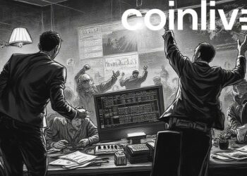 chaotic financial scene drawing