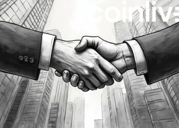 corporate partnership ink drawing