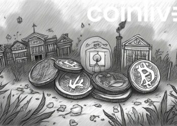 crypto market ink drawing