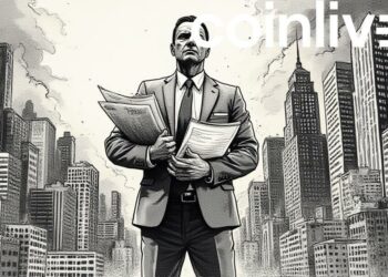 embattled businessperson ink drawing