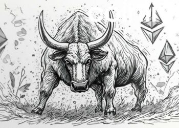 ethereum bullish trend ink drawing