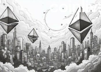 ethereum landscape ink drawing