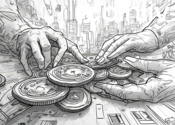 futuristic business ink art