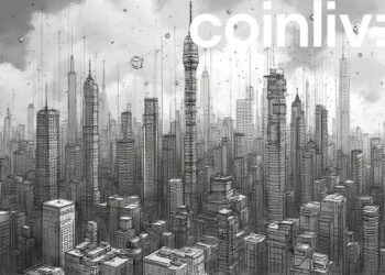 futuristic currency cityscape