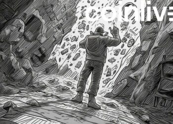 futuristic finance ink drawing