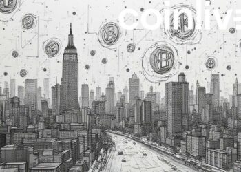 futuristic fintech holograms drawing