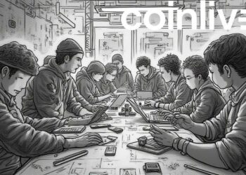 futuristic hackathon ink drawing