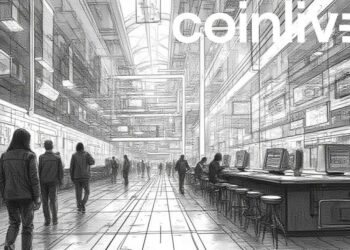 futuristic trading floor drawing