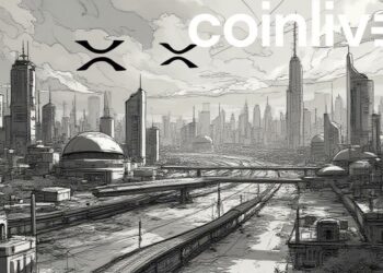futuristic xrp cityscape ink
