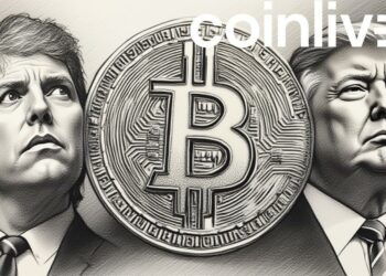 oversized bitcoin trump portrait