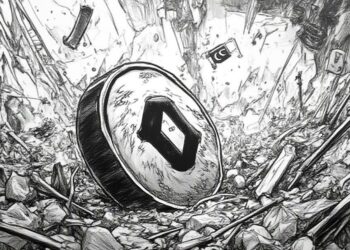 pi token freefall ink drawing