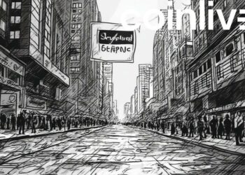 sharplink market ink drawing