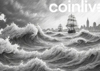 stormy sea crypto market scene