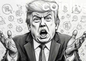 trump gestures fed symbols art