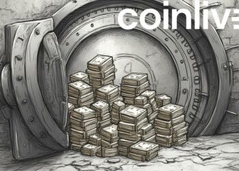 vault ink drawing with currency