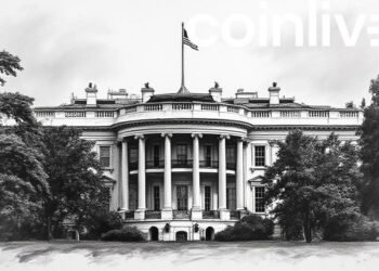 white house trump era ink drawing