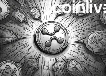 xrp coin crypto ink illustration