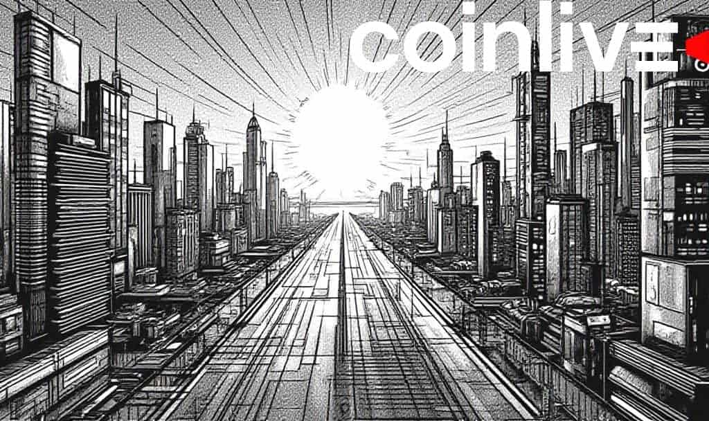 Futuristic cityscape illustration