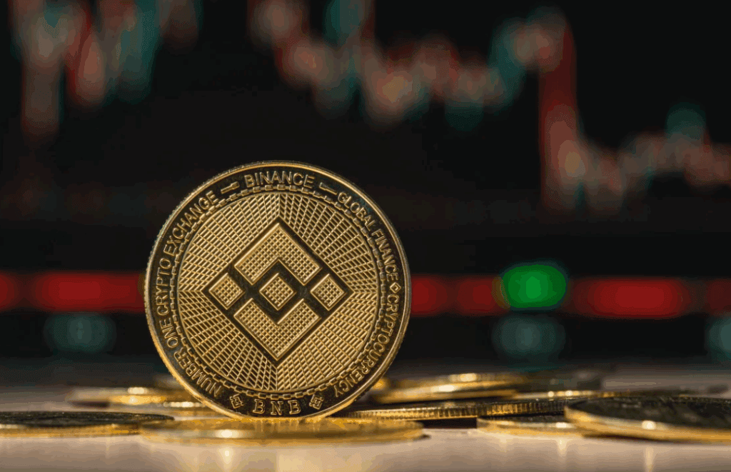 Graph showing BNB price movement