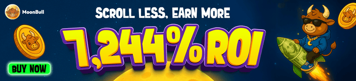 Promotional banner for MoonBull