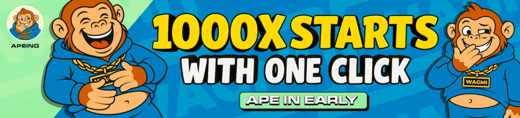 Apeing promoting a presale event