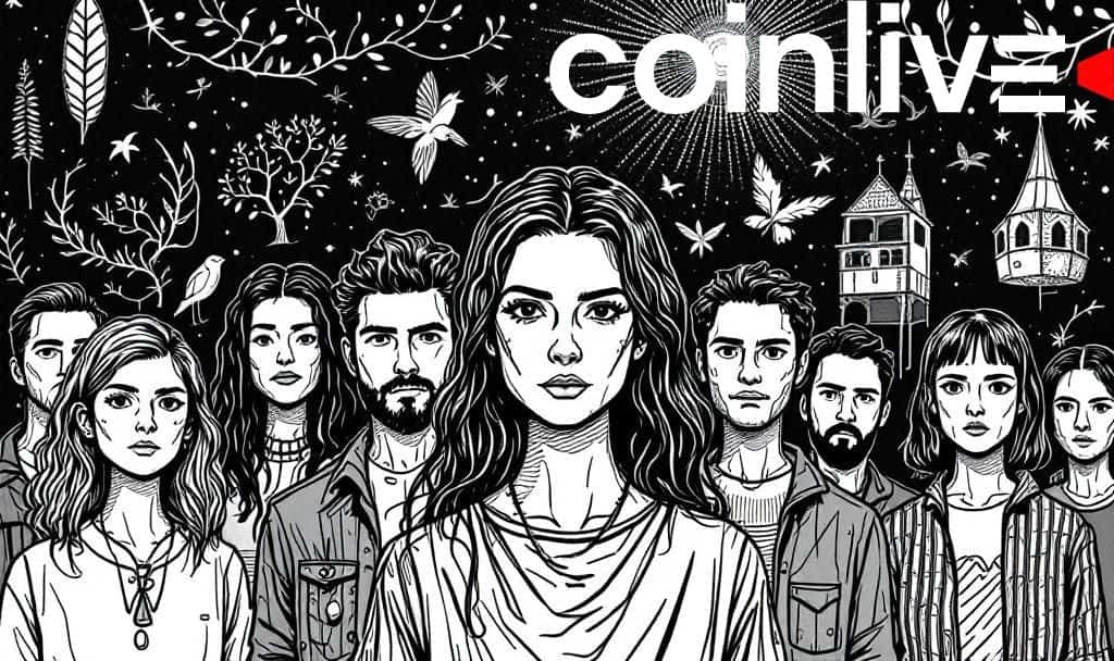 Vigilant community ink drawing