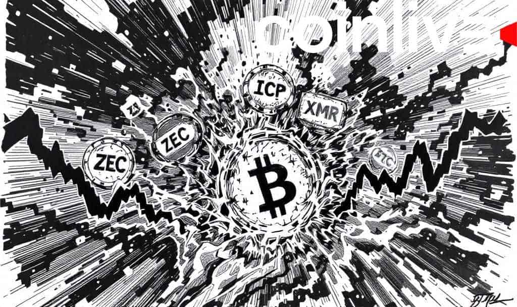 ZEC, ICP, XMR Post Double-Digit Declines Amid BTC Volatility