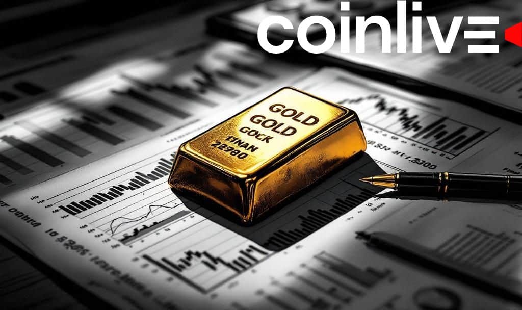 Gold bar on a financial analysis desk