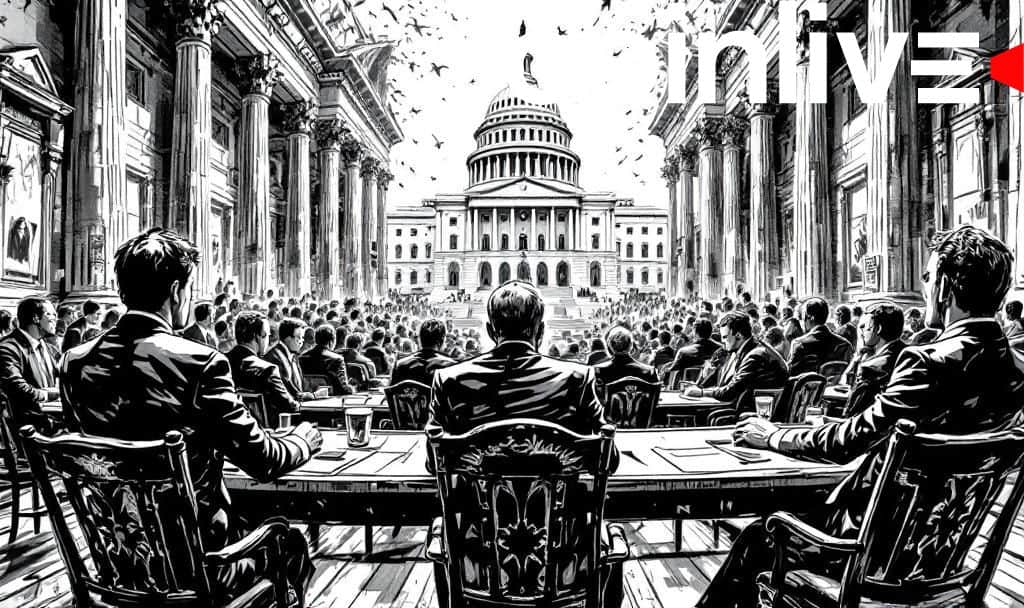 Illustration of a congressional scene
