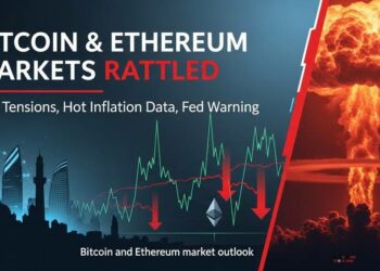 bitcoin ethereum markets rattled iran tensions hot inflation fed warning thumbnail