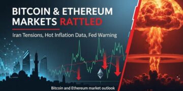 bitcoin ethereum markets rattled iran tensions hot inflation fed warning thumbnail